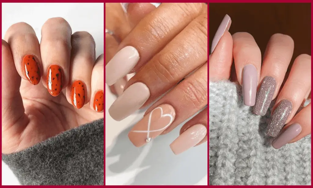fall dip nails