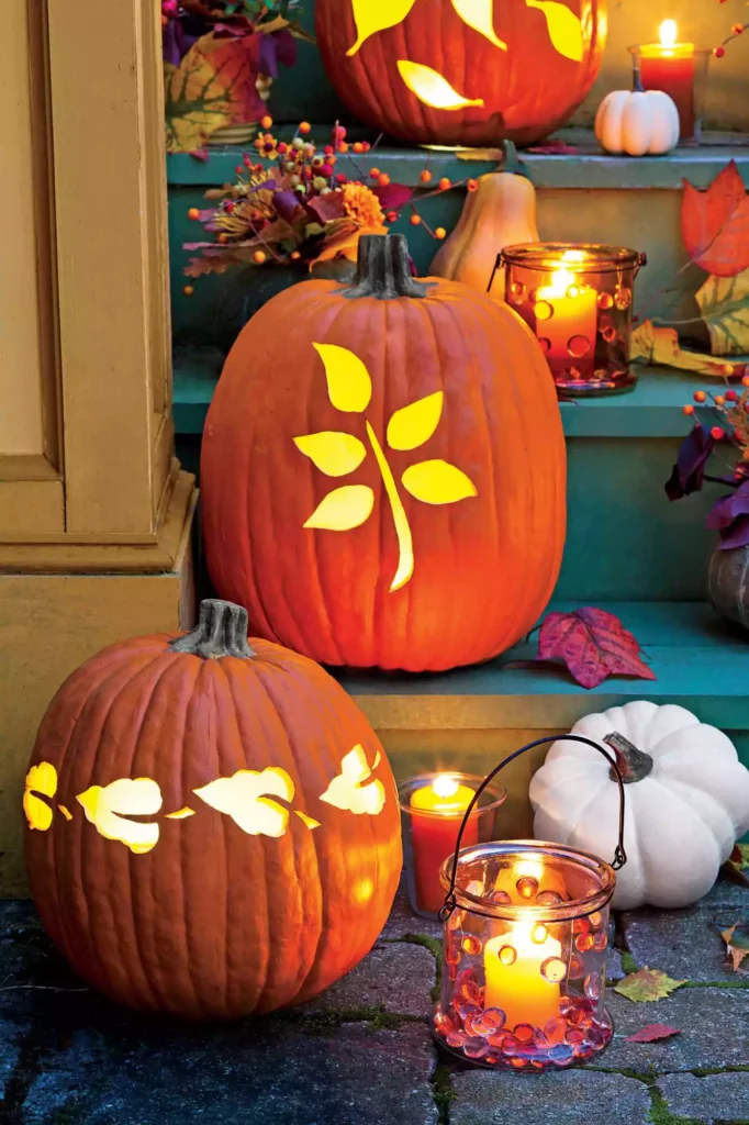 pumpkin carving ideas with lights