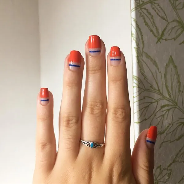 simple modern fall nails