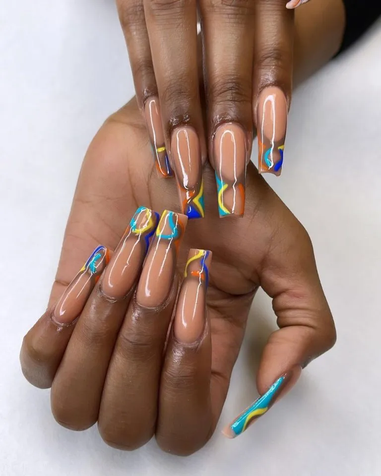 unshaped touch nail art